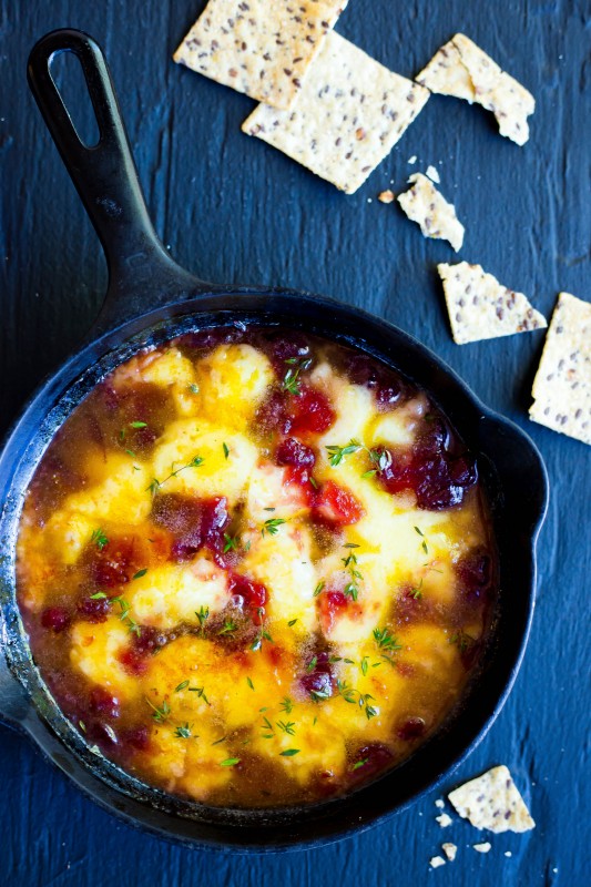 Cranberry and white cheddar combine for an easy holiday appetizer that will take just minutes in the kitchen!