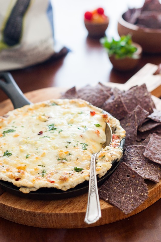 Cheesy, bacony goodness pairs perfectly with a pop of cherry heirloom tomatoes and your favorite Way Better Snacks.