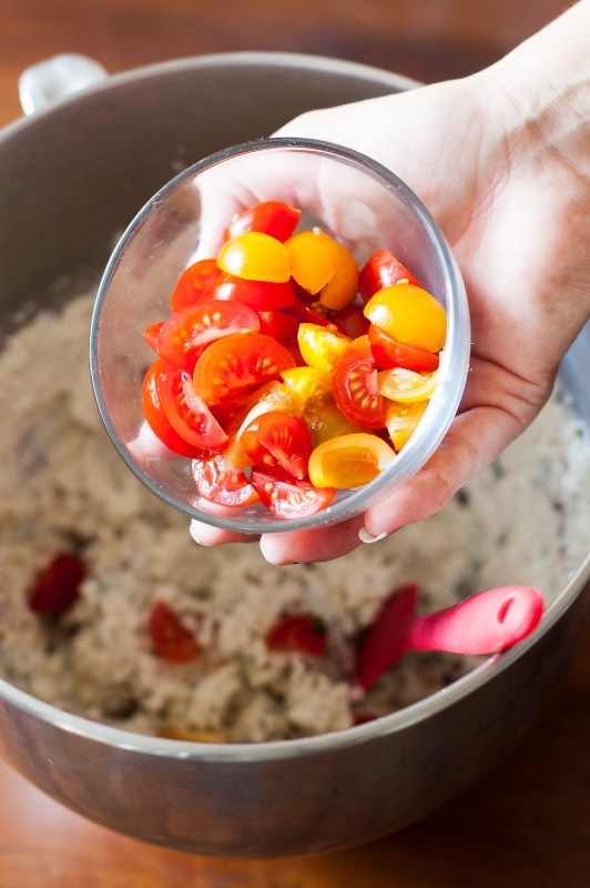 Prepping this dip is easy. Bacon, blue cheese, and tomatoes combine for your go-to party appetizer!