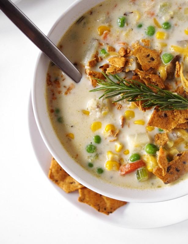 Time to dip that spoon into warm, spring deliciousness. This vegetable chowder will please the whole family!