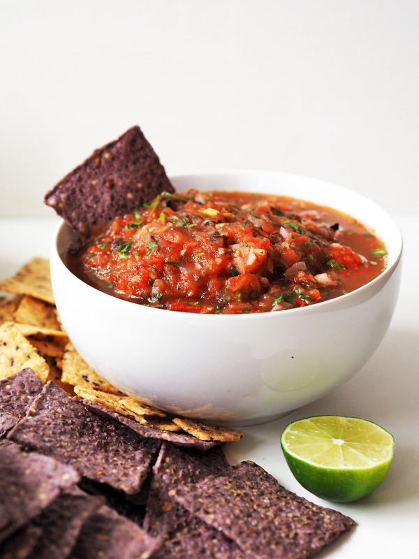 Red, white, and boom with this way better than basic fresh tomato salsa.